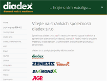 Tablet Screenshot of diadex.cz